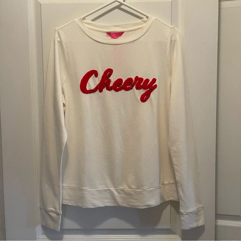 Lilly Pulitzer Rami Sweatshirt Cheery Size M